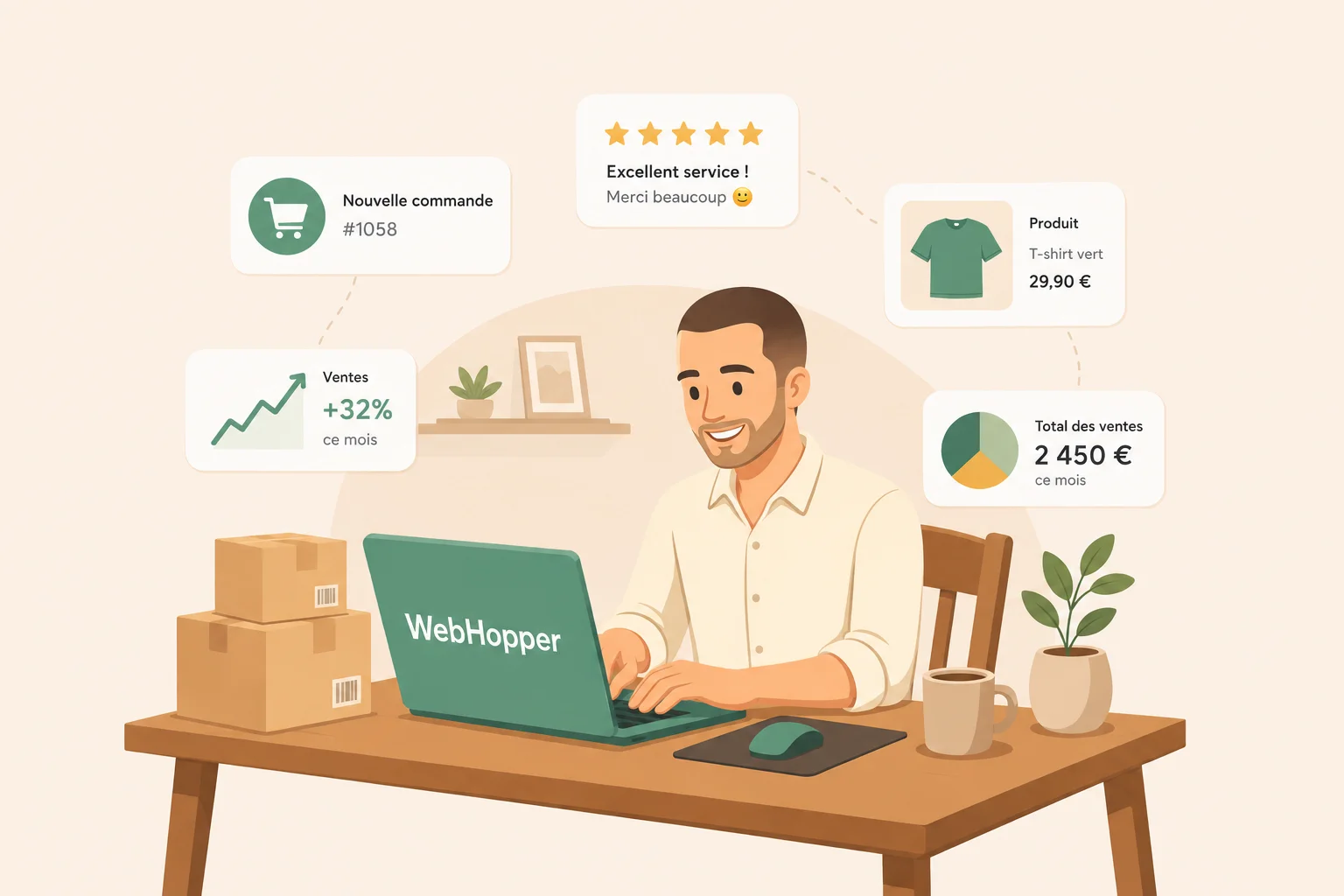 Boutique en ligne WooCommerce belge optimisée pour le SEO e-commerce par WebHopper